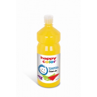 Farba Tempera Premium 1000ml, żółty, Happy Color, Plastyka, Artykuły szkolne
