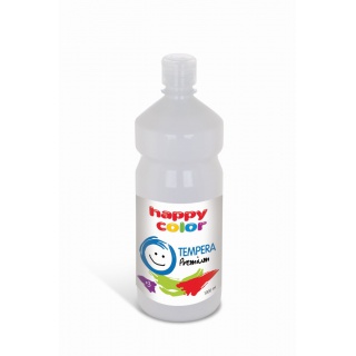 Farba tempera Premium 500ml, biały, Happy Color, Plastyka, Artykuły szkolne