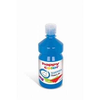 Farba tempera Premium 500ml, błękitny, Happy Color, Plastyka, Artykuły szkolne