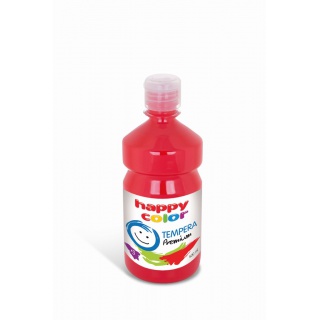 Farba tempera Premium 500ml, ciemnoczerwony, Happy Color, Plastyka, Artykuły szkolne