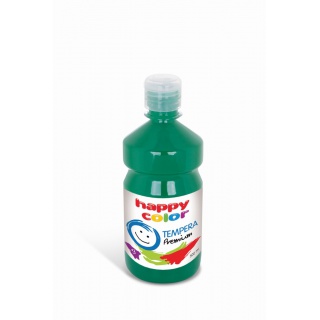 Farba tempera Premium 500ml, ciemnozielony, Happy Color, Plastyka, Artykuły szkolne