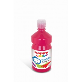 Farba tempera Premium 500ml, magenta, Happy Color, Plastyka, Artykuły szkolne