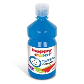 Farba tempera Premium 500ml, niebieski, Happy Color, Plastyka, Artykuły szkolne