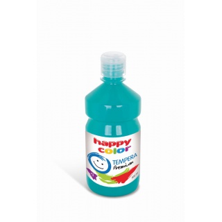 Farba tempera Premium 500ml, turkusowy, Happy Color, Plastyka, Artykuły szkolne