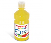 Farba tempera Premium 500ml, żółty, Happy Color, Plastyka, Artykuły szkolne