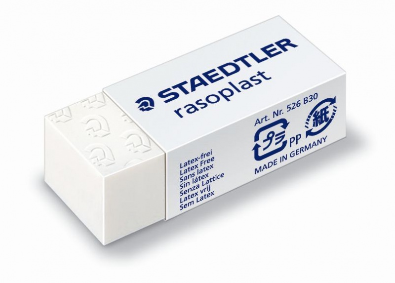 Gumka Rasoplast, 43x19x13 mm, 30 szt. w opk., Staedtler, Gumki, Artykuły do pisania i korygowania
