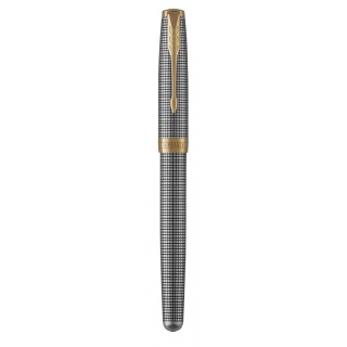SONNET PREM. CHISELLED SILVER GT WIECZNE PIÓRO (F) 18K, Pióra, Artykuły do pisania i korygowania