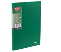 Teczka Clear Book z 20 koszulkami zielona A5, Teczki przestrzenne, Archiwizacja dokumentów