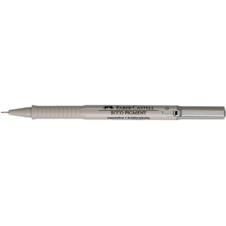 CIENKOPIS ECCO PIGMENT 0,1MM CZARNY FABER-CASTELL, Cienkopisy, pióra kulkowe, Artykuły do pisania i korygowania