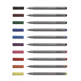 CIENKOPIS GRIP FIOLETOWY FABER-CASTELL, Cienkopisy, pióra kulkowe, Artykuły do pisania i korygowania