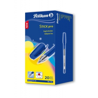 DŁUGOPIS STICK PRO K91 NIEBIESKI 20szt, Długopisy, Artykuły do pisania i korygowania