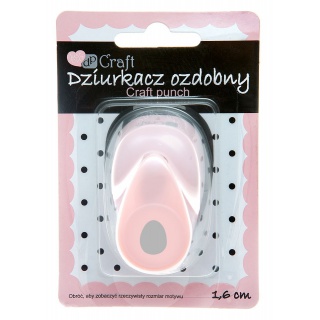 DZIURKACZ OZDOBNY 1,6cm JAJKO, Dziurkacze, Artykuły dekoracyjne