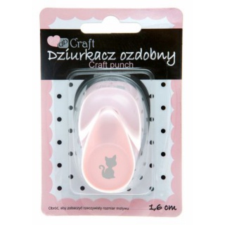 DZIURKACZ OZDOBNY 1,6cm KOT 2, Dziurkacze, Artykuły dekoracyjne