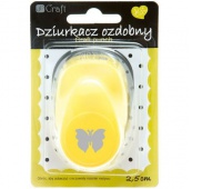 DZIURKACZ OZDOBNY 2,5cm MOTYL 4, Dziurkacze, Artykuły dekoracyjne