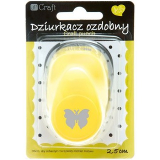 DZIURKACZ OZDOBNY 2,5cm MOTYL 4, Dziurkacze, Artykuły dekoracyjne