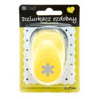 DZIURKACZ OZDOBNY 2,5cm STOKROTKA, Dziurkacze, Artykuły dekoracyjne