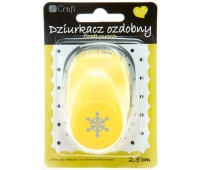 DZIURKACZ OZDOBNY 2,5cm ŚNIEŻYNKA, Dziurkacze, Artykuły dekoracyjne