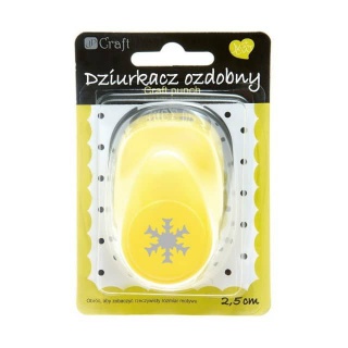 DZIURKACZ OZDOBNY 2,5cm ŚNIEŻYNKA 2, Dziurkacze, Artykuły dekoracyjne
