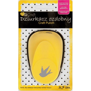 DZIURKACZ OZDOBNY 3,7cm GOŁĄB, Dziurkacze, Artykuły dekoracyjne