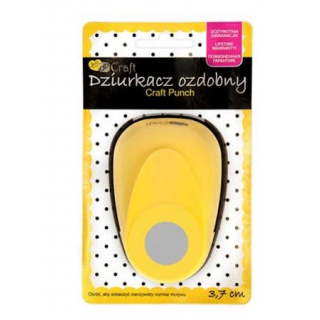 DZIURKACZ OZDOBNY 3,7cm KOŁO, Dziurkacze, Artykuły dekoracyjne