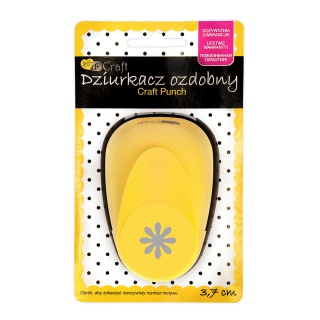DZIURKACZ OZDOBNY 3,7cm STOKROTKA, Dziurkacze, Artykuły dekoracyjne