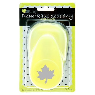 DZIURKACZ OZDOBNY 5cm KLON, Dziurkacze, Artykuły dekoracyjne