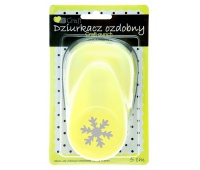 DZIURKACZ OZDOBNY 5cm ŚNIEŻYNKA, Dziurkacze, Artykuły dekoracyjne