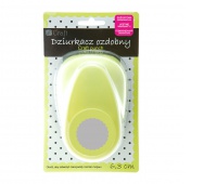 DZIURKACZ OZDOBNY 6,3cm KÓŁKO Z FALBANKĄ, Dziurkacze, Artykuły dekoracyjne