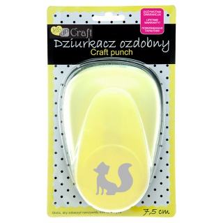 DZIURKACZ OZDOBNY 7,5cm LIS, Dziurkacze, Artykuły dekoracyjne