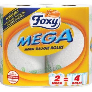 FOXY RĘCZNIK 2SZT. MEGA, Ręczniki papierowe i dozowniki, Artykuły higieniczne i dozowniki