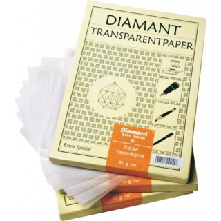 KALKA KREŚLARSKA DIAMANT A2 90G. /20/, Kalki, Papier i etykiety