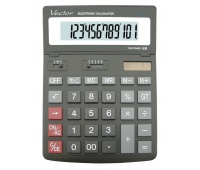 KALKULATOR VECTOR BIUROWY DK-206 BLK 12-POZ., Kalkulatory, Urządzenia i maszyny biurowe