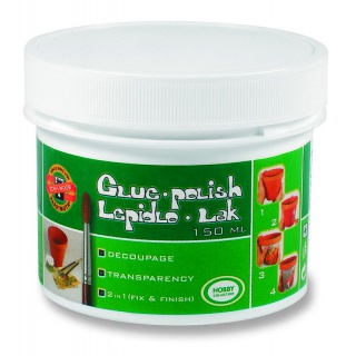 KIN LAKIER-KLEJ DO TECHNIKI SERWETKOWEJ 150ML., Decoupage, Artykuły dekoracyjne