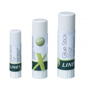 KLEJ W SZTYFCIE LINEX 35g 1szt, Kleje, Drobne akcesoria biurowe