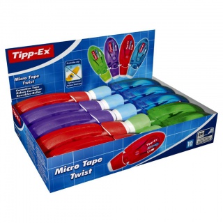 TIPP-EX Twist Micro Tape Korektor Pudełko 10szt, Korektory, Artykuły do pisania i korygowania
