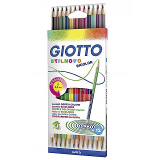 KREDKI GIOTTO DWUSTRONNE 12 KOLORÓW, Plastyka, Artykuły szkolne