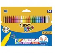 BIC Kids Plastidecor Kredki świecowe 24 kolory, Plastyka, Artykuły szkolne