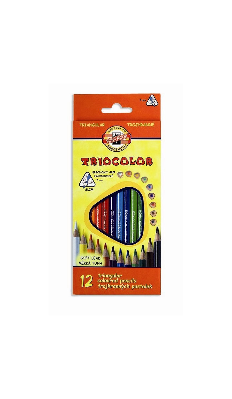 KREDKI TRIOCOLOR 12KOL.3132, Plastyka, Artykuły szkolne