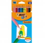 BIC Kids Tropicolors Kredki Ołówkowe 12 kolorów, Plastyka, Artykuły szkolne