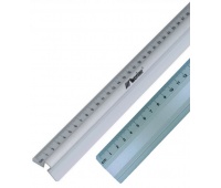 LINIJKA ALUMINIOWA BIUROWA 100cm, Linijki, ekierki, kątomierze, Artykuły do pisania i korygowania