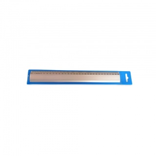LINIJKA ALUMINIOWA BIUROWA 30cm, Linijki, ekierki, kątomierze, Artykuły do pisania i korygowania