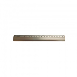 LINIJKA ALUMINIOWA BIUROWA 30cm, Linijki, ekierki, kątomierze, Artykuły do pisania i korygowania