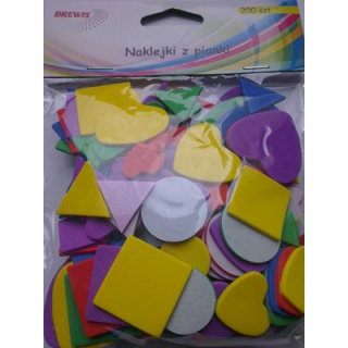 NAKLEJKI Z PIANKI PVC, Produkty kreatywne, Artykuły dekoracyjne
