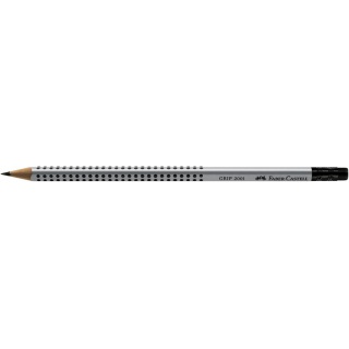 OŁÓWEK GRIP 2001 HB Z GUMKĄ FABER-CASTELL, Ołówki, Artykuły do pisania i korygowania