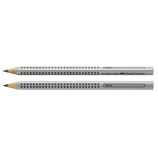 OŁÓWEK JUMBO GRIP B SREBRNY FABER-CASTELL, Ołówki, Artykuły do pisania i korygowania