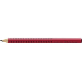 OŁÓWEK JUMBO GRIP B CZERWONY FABER-CASTELL, Ołówki, Artykuły do pisania i korygowania