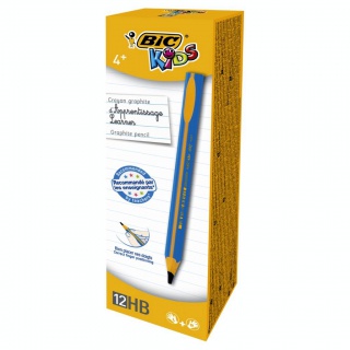 BIC Kids Evolution HB Oł&oacute;wek dla chłopc&oacute;w bez gumki Pudełko 12 szt, Oł&oacute;wki, Artykuły do pisania i korygowania