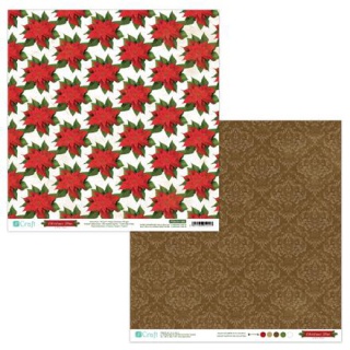 PAPIER DWUSTR. 30,5x30,5cm CHRISTMAS TIME 05 5k, Papier ozdobny, Papier i etykiety