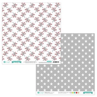 PAPIER DWUSTR. 30,5x30,5cm XMAS BOUTIQUE 03 5k, Papier ozdobny, Papier i etykiety