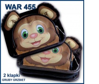 PIÓRNIK WAR 455 2-KLAPY GRUBY GRZBIET FUTERKO, Piórniki, Artykuły szkolne